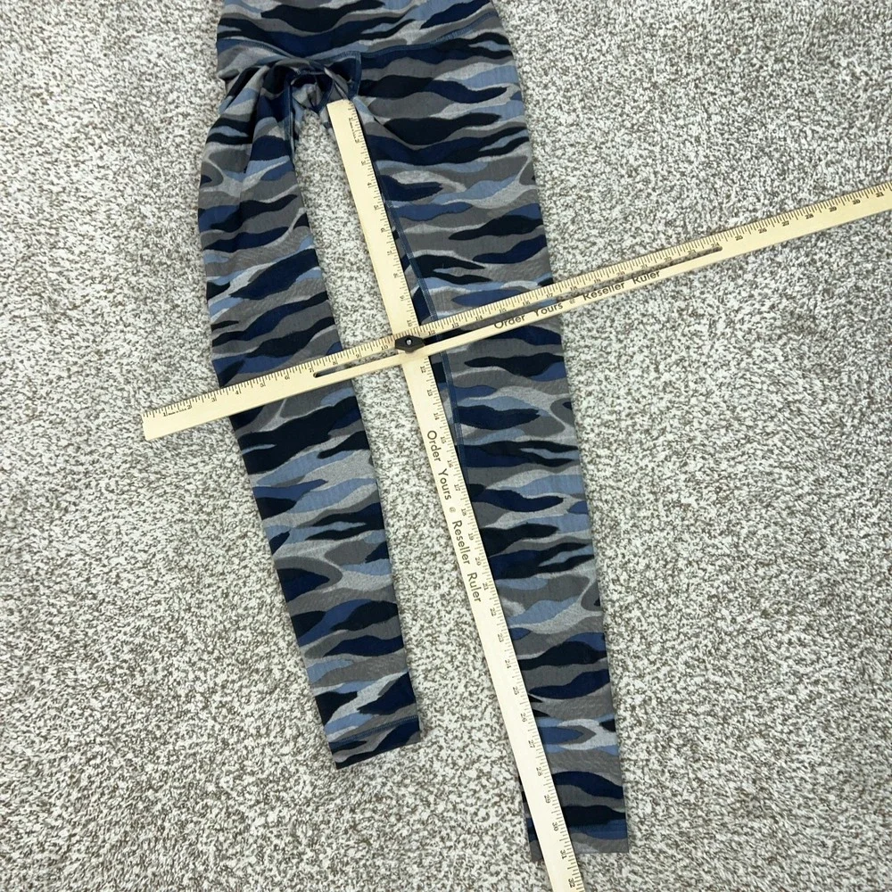 Lululemon Pants Womens 4 Blue Camo Align Mid Rise Leggings Yoga Gym‎ Workout